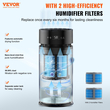 VEVOR 10L(2,64G) Υγραντήρας εξάτμισης 1076,4 sqft Καθαριστής αέρα για υπνοδωμάτιο