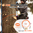 VEVOR 16mm Steel Core Flipline 8ft(2,4m) Arborist Flipline for Fall Protection