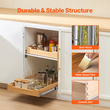 VEVOR Pull Out Organizer ντουλαπιού Soft Close Slideout Ξύλινο συρτάρι 17&quot;Wx21&quot;D