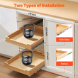 VEVOR Pull Out Organizer ντουλαπιού Soft Close Slideout Ξύλινο συρτάρι 17&quot;Wx21&quot;D