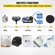VEVOR Heat Press 12X15 Inch 10 in 1 Heat Pressure 1000W Heat Press Machine with 360° Rotation Swing Away Red Heat Press T-Shirt Machine Sublimation Dual-tube Θέρμανση για στυλό DIY Καπάκια Κούπες και πουκάμισα