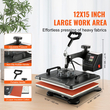 VEVOR Heat Press 8 in 1 Heat Press Machine 38x30cm T-shirt Press Mug Printing Machine Multifuctional Heat Transfer Machine for T-shirt Mug Hat Plate Printing Printing