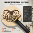 VEVOR Wood Burning Kit 200~700°C Ρυθμιζόμενο διπλό στυλό πυρογραφίας 23 μύτη καλωδίων