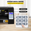 VEVOR Vinyl Cutter, 375mm Vinyl Plotter, LED Screen Plotter Cutter, Ημιαυτόματο ενσωματωμένο οπτικό μάτι, συμβατό με λογισμικό SignCut για Mac και Windows System Desktop Design