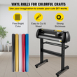 VEVOR Vinyl Cutter Machine, 28-inch Cutting Plotter, Adjustable Speed ​​and Force, DIY Cutting Machine Kit for Signs Πανό Αυτοκόλλητα με βάση δαπέδου Εργαλεία λογισμικού SignMaster για Windows