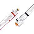 Σωλήνας λέιζερ VEVOR 90W CO2 49,2 ιντσών / 1250 mm Σωλήνας κοπής λέιζερ από βοριοπυριτικό γυαλί