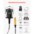 Μύλος VEVOR Flex Shaft 1200W 30000RPM με πεντάλ ποδιού &amp; εξαρτήματα 31 τμχ