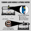 VEVOR Cnc 3018 Pro 15W Cnc 3018 300×180×45mm Cnc Machine GRBL Control Mini Laser Engraver With Offline Controller Μηχάνημα χάραξης λέιζερ 3 αξόνων για λάξευση πλαστικού ακρυλικού ξύλου PVC