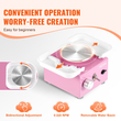 VEVOR Mini Pottery Wheel Electric Ceramic Wheel Machine 0-320rpm Speed ​​Pink