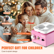 VEVOR Mini Pottery Wheel Electric Ceramic Wheel Machine 0-320rpm Speed ​​Pink