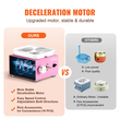 VEVOR Mini Pottery Wheel Electric Ceramic Wheel Machine 0-320rpm Speed ​​Pink