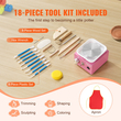 VEVOR Mini Pottery Wheel Electric Ceramic Wheel Machine 0-320rpm Speed ​​Pink