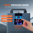 VEVOR Industrial Water Chiller Laser Chiller Σύστημα ψύξης με ενσωματωμένο συμπιεστή 12L Χωρητικότητα δοχείου νερού, 7,2L/min Μέγιστος ρυθμός ροής, 200W ικανότητα ψύξης για μηχανή ψύξης μηχανής χάραξης λέιζερ CO2