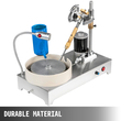VEVOR Gem Faceting Machine 1800RPM Rock Polisher Lapidary Equipment Jewelry Polisher Gem cutting Machine Lapidary Grinder Polisher Machine with Mechanical Handle for Gem Jade Stone Jewelry