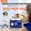 VEVOR Pottery Wheel Mini Keramic Wheel Sculpting Tools Ποδιά Δύο πικάπ 30W