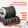 VEVOR Rock Tumbler Kit 2,5 lbs Rock Polisher 9 Speeds 9-day Timer with Grits