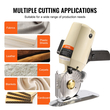 VEVOR Fabric Cutter 250W Electric Rotary Fabric Cutting Machine 1,1&quot; Πάχος