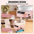 VEVOR Pottery Wheel 10in Ceramic Wheel Foot Pedal Screen Touch 350W 3 Legs Pink