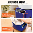 VEVOR Pottery Wheel 10in Ceramic Foot Pedal Pod Screen Touch Screen 350W Blue