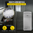 VEVOR Jet Hand Dryer, Premium Electric Commercial Blade Hand Dryer, ABS Air Dryer Hand with HEPA Filtration Mount Hand Dryer, 2000W 220V Vertical dryer, High-Speed ​​Automatic Infrared Silver