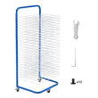 VEVOR Art Drying Rack 25 Removable Shelves Paint Drying Rack with Wheels Blue