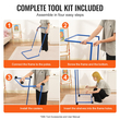 VEVOR Art Drying Rack 25 Removable Shelves Paint Drying Rack with 4 wheels Blue