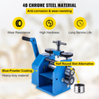 VEVOR Rolling Mills 3&quot;/76mm Μηχανή ελατηρίου κοσμημάτων Αναλογία μετάδοσης κίνησης 1:2,5 Wire Roller Mills 0,1-7mm Πάχος πρέσας Χειροκίνητος Συνδυασμός έλασης για μεταλλικό φύλλο κοσμήματος Τετράγωνο ημικύκλιο σχέδιο