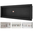 VEVOR ντουζιέρα έτοιμη για πλακάκια 40,64 x 127 cm, μονό ράφι οργάνωσης, τετράγωνες γωνίες επιτοίχια εσοχή, σφραγισμένη προστασία μοντέρνα θέση αποθήκευσης σαπουνιού για μπάνιο ντους, μαύρο