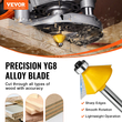VEVOR Router Bits Σετ 15 τεμαχίων Carbide Router Bit 1/4 ίντσας θήκη μεταφοράς