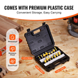 VEVOR Router Bits Σετ 15 τεμαχίων Carbide Router Bit 1/4 ίντσας θήκη μεταφοράς