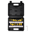 VEVOR Router Bits Σετ 15 τεμαχίων Carbide Router Bit 1/4 ίντσας θήκη μεταφοράς