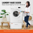 Βάση πλυντηρίου VEVOR 686mmW x 366mmH, Πλατφόρμα βάσης πλυντηρίου και στεγνωτηρίου Universal Fit χωρητικότητας 299kg, Βάση πολλαπλών λειτουργιών βαρέως τύπου για πλυντήριο ρούχων με συρτάρι &amp; πλούσια αξεσουάρ