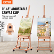 VEVOR Studio H-Frame Easel χωράει τέχνη καμβά έως 48&quot; Beechwood Artists Easel