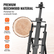 VEVOR Studio H-Frame Easel χωράει τέχνη καμβά έως 77&quot; Beechwood Artists Easel