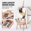 VEVOR Studio H-Frame Easel χωράει τέχνη καμβά έως 36&quot; Beechwood Artists Easel