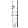 VEVOR Over the Toilet Storage Ράφι μπάνιου 4 επιπέδων Οργάνωση Space Saver