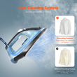 VEVOR Steam Iron 1600W Σίδερο για ρούχα Auto Shut-Off Αυτοκαθαριζόμενο για Σιδέρωμα