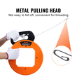 VEVOR Fish Tape Wire Line Puller 120ft 1/8 από ατσάλι με ψηλή πλαστική θήκη