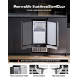 Ενσωματωμένη παγομηχανή VEVOR Undercounter Ice Maker 80 Lbs/ημέρα με αναστρέψιμη πόρτα