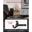 VEVOR Pintle Hitch 2 ιντσών Γάντζος δέκτη 2,5-3 ιντσών Lunette Ring 20000 lbs