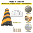 VEVOR Modular Rubber Speed ​​Bump Driveway Cable Protector Ramp 3,3 Feet Σετ 2