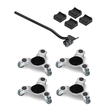 VEVOR Furniture Dolly 4 τμχ Ατσάλινο Σετ Tri-dolly Furniture Mover 440 lbs Χωρητικότητα