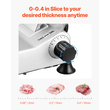 VEVOR Meat Slicer 180W 10 ιντσών Electric Deli Food Slicer for Meat Bread Cheese