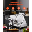 VEVOR Meat Slicer 180W 10 ιντσών Electric Deli Food Slicer for Meat Bread Cheese