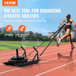 VEVOR Weight Power Pull Push Sled Fitness Strength Speed ​​Training Sled Black