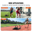 VEVOR Weight Power Pull Push Sled Fitness Strength Speed ​​Training Sled Black