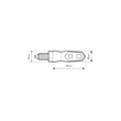 ΦΛΑΣ MOTO NIX 12V LED SMD 42x13mm ΜΑΥΡΟ LAMPA - 2 τεμ.