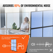 VEVOR Acoustic Room Divider Partition Panel Screen Privacy 2 Pack Indigo Blue