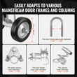 VEVOR Sliding Gate Kit 6&quot; Συρόμενοι κύλινδροι για Connect Tracks Max.600LBS