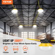 VEVOR 50FT Construction String φώτα εργασίας 50W 5000LM Συνδεόμενα αδιάβροχα